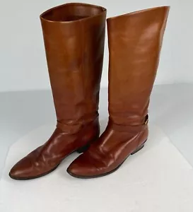 SHELBY Boots Women's size 9.5 M Brown Vintage 80 Knee High Riding Boots Leather. - Picture 1 of 7