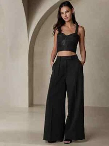 NUEVO Top Bustier Trébol Negro Banana Republic, Talla 10, Nuevo con Etiquetas, #585894 - Imagen 1 de 3