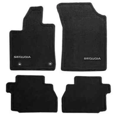 New OEM Genuine Toyota Sequoia Black Carpet Floor Mats 4pc Set PT926-0C193-20 - Image 1 of 2