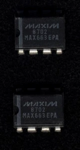 2 x MAX663EPA - DIP-8 - REGULATEURS MICROPUISSANCE MAXIM SEMICONDUCTORS - Picture 1 of 1