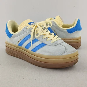 Adidas Gazelle Bold Almost Blue Yellow Womens Size 6.5 Sneakers IE0430 - Picture 1 of 11