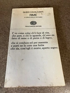 GUIDO CAVANCANTI RIME A cura di Giulio Cattaneo Einaudi 1967 - Bild 1 von 6