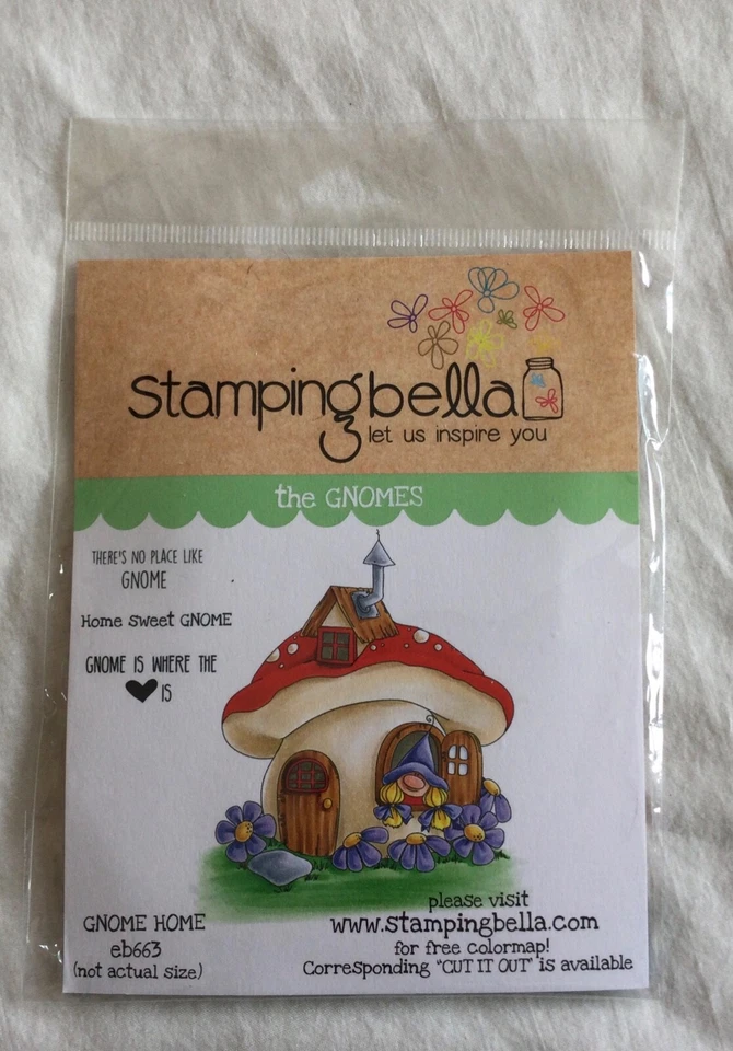 Nuevas estampillas adhesivas de goma Bella estampilladas - Los gnomos - Gnomo Home Foto 1 de 2