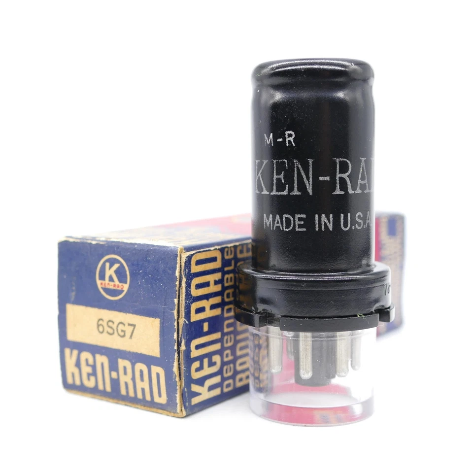 Un excelente tubo KEN-RAD 6SG7 NUEVO EN CAJA prueba de pentodo: 101 % TV-7 Foto 1 de 1