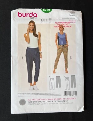 Burda 6770 Misses Pants in 2 Styles Easy To Sew 2015 Pattern size 10-20 Uncut - Image 1 of 2