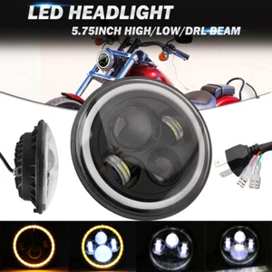 LED 5.75" 5-3/4" Headlight Headlamp For Harley Dyna Softail Sportster Projector - Picture 1 of 11