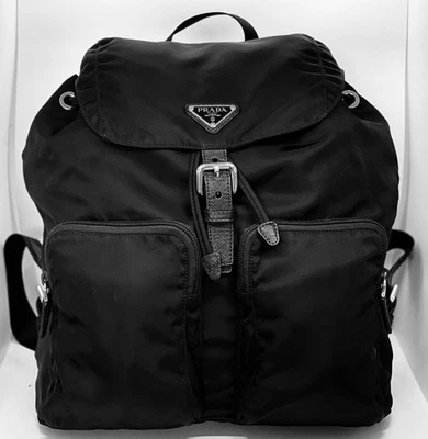 Mochila de couro PRADA re-nylon Saffiano / E243-2584 - Imagem 1 de 4