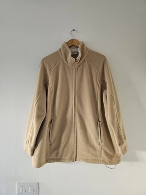M&S Beige Fleece Winter Zip Up Jacket Size 18-20. Winter Wear, Worm, - Image 1 of 4