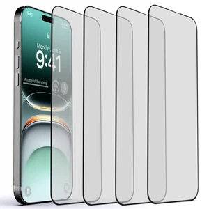 4pcs Clear Tempered Glass Screen Protectors For iPhone 15 Pro Max/15 Pro/Plus/15 - Picture 1 of 28