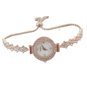 Unique Quartz Watch with Elegant Diamond PullOut Strap for Stylish Looks - Picture 1 of 15