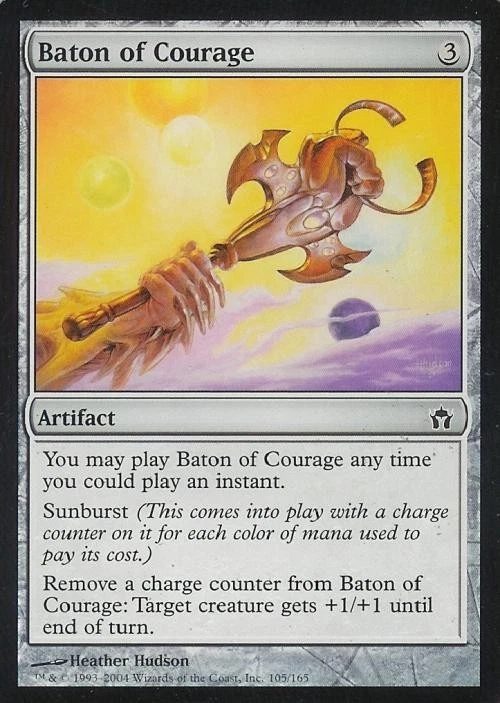 Baton of Courage -Foil Light Play MTG Fifth Dawn - Image 1 of 1