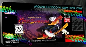 SNES Label: Maui Mallard Cold Shadow: Quality High Gloss Vinyl Sticker - Bild 1 von 1