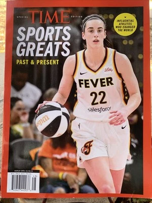 Time Magazine Caitlin Clark Sports Greats Past & Present 2024 NEW - Image 1 of 3