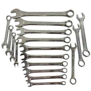 Husky & Drop forged Lot of 17 Combination Metric & Standard Wrenches in Taiwan - Picture 1 of 20