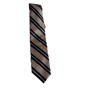 Robert Talbott Best Of Class Nordstrom kupferfarbene und blaue Streifen Seidenmischung Krawatte - Bild 1 von 6