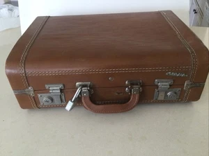 Vintage Sky-Flite Koffer. Hartschalenkoffer. Braun.  - Bild 1 von 12