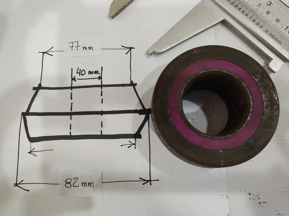 Wheel Balancer centering Dual taper Collet 40 mm Shaft Hunter 77 mm to 82 mm - Image 1 of 3