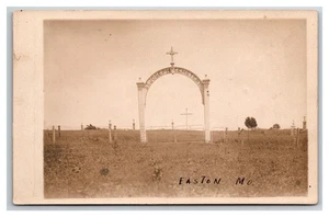 RPPC ~ St. Joseph Cemetery ~ Easton Missouri Mo Buchanan County - Bild 1 von 2