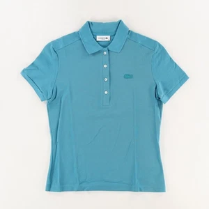 Lacoste Piqué Stretch Poloshirt Aqua Blau Damen 38 - Bild 1 von 7