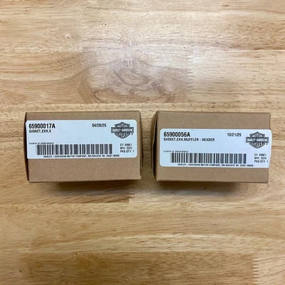 OEM HARLEY DAVIDSON JUNTA, EXH, JUEGO DE CABEZAL SILENCIADOR - 65900017A y 65900056 [nuevo] Foto 1 de 3