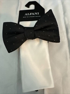 Alfani Men Regular fit Bow Tie Necktie One Size Black - Image 1 of 3