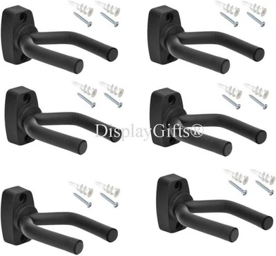 PACK de 6 ganchos para colgar guitarra soporte montaje en pared pantalla acústica eléctrica Foto 1 de 4