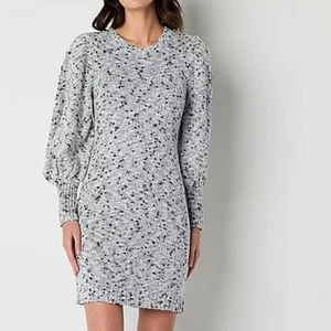 Vestido suéter Melonie T mediano manga larga para mujer - Imagen 1 de 12