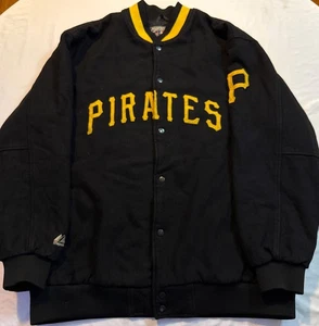 Vintage Majestic Cooperstown Collection Pittsburgh Pirates Wool Bomber XXL/XXXL - Bild 1 von 9