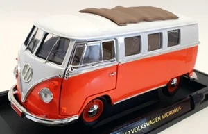 Road Signature 1/18 Scale 92327 - 1962 Volkswagen Microbus - Orange - Picture 1 of 5