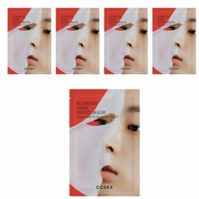 COSRX Blemish Care Sheet Mask 26ml x 5ea Mask Sheet Pack K-Beauty free shipping - Image 1 of 3