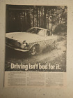 1968 VOLVO ANTIQUE CAR AD 1800S B 18 ENGINE ROAD AND TRACK SCCA RACING CDAP6817