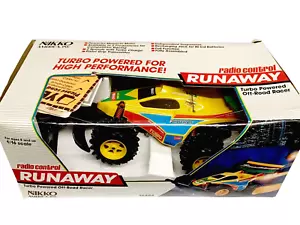 VINTAGE "BRAND NEW" NIKKO RC RUNAWAY TURBO POWERED OFF-ROAD RACER BUGGY RARE! - Picture 1 of 20