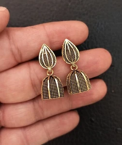 Jaipuri Handmade fashion earrings handmade jewelry small jhumka regular wearing - Picture 1 of 1