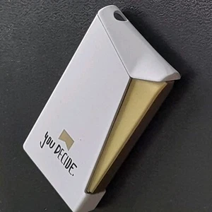 MARLBORO GOLD ELEKTRO METALL EDEL FEUERZEUG WEIß DECIDE,für BUTANGAS NACHFÜLLBAR - Bild 1 von 7