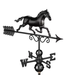 Good Directions Galloping Horse Weathervane Black - Picture 1 of 12