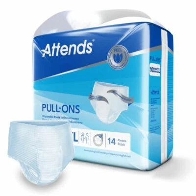 Attends Pull Ons Pants 10XL Extra Large - 1 Pack of 14 Incontinence Adult Pants - Image 1 of 4