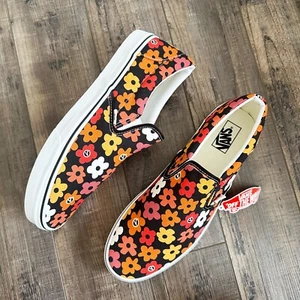 NEW Vans Mens 12 Shoes Classic Slip On Floral Low Flower Sneaker Low Skateboard - Picture 1 of 11