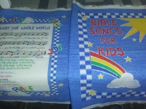 Bibellieder für Kinder. Vintage Stoffbahnen zuschneiden und nähen - Bild 1 von 6