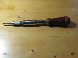 SLIGHTLY USED VTG YANKEE SPIRAL SCREWDRIVER NO135A NORTH BROS STANLEY RATCHETING - Picture 1 of 12