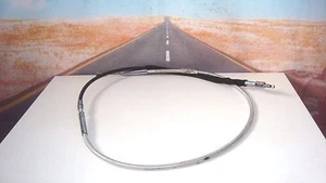 CLUTCH CABLE Braided Bright Chromite II Magnum 65" Fits Harley FLH FLT XL A3 - Picture 1 of 5