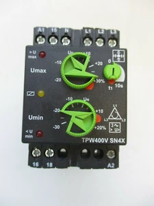 TELE CONTROLS, TPW VOLTAGE PHASE SEQUENCE MONITORING RELAY MODEL TPW400V SN4X - Picture 1 of 5