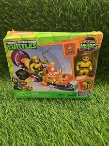 Mega Bloks TMNT Half-Shell Heroes Mikey Jet Cruiser New Sealed - Picture 1 of 5