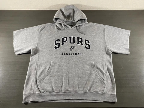VINTAGE San Antonio Spurs Sweater Adult 2XL XXL Gray Basketball Hoodie Mens 00s Cover