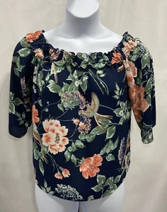 New York & Company ladies size M blouse with floral print. - Picture 1 of 10