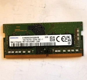 Samsung 16GB 1RX8 DDR4 SODIMM PC4-25600 3200MHZ 260-PIN SPEICHER M471A2G43AB2-CWE - Bild 1 von 2