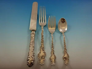 Watteau by Durgin Sterling Silver Dinner Size Place Setting(s) 4pc - Picture 1 of 3