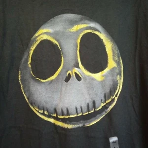 NWT Disney Jack Skellington Nightmare Before Christmas Mens T Shirt Black Gold - Picture 1 of 5