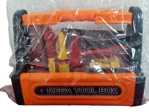 Kinder Mega Werkzeugbox Werkzeug Tool Box NEU Schraubenschlüssel  Werkzeugkasten - Bild 1 von 6
