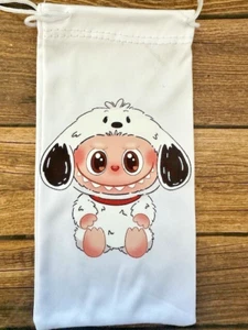 Soft Eye Sunglasses White Accessory Pouch Pull Top Portable Snoopy Pop Monster - Picture 1 of 1