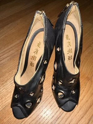 L.A.M.B. BOTÍN GWEN STEFANI PEEP TOE CON OJALES 7,5 M CREMALLERA TACÓN ¡MUY BONITO! Foto 1 de 4